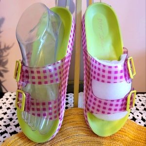 NEW ~ Betsey Johnson Dual Strap Slide Sandals